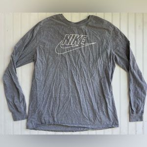 Gray Nike Long Sleeve Shirt - Men’s Extra Large XL